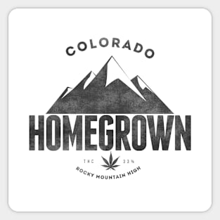 Colorado Homegrown Rocky Mountain High Sticker